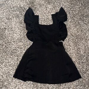 Baileys Blossoms Black Ruffle Sleeve Jumper
